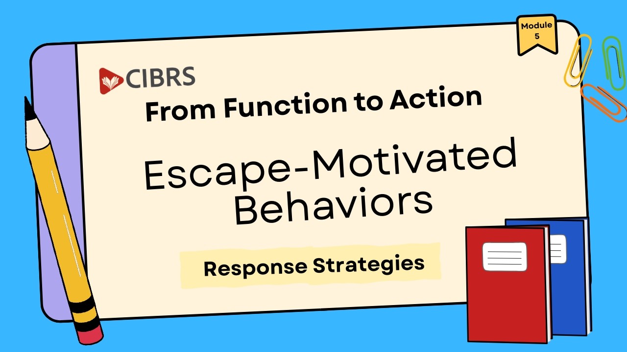 Escape-Motivated Behaviors -5-Response Strategies