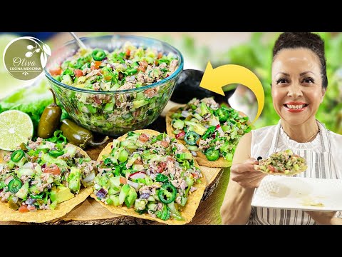 Salpicón de ATUN Receta FACIL (Ensalada de ATUN) | Oliva Cocina Mexicana