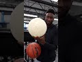 The new airless basketball is almost silent when you bounce it 😳 (via @Marques Brownlee/TT) #shorts