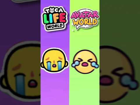 Emotions from Avatar World VS Toca Boca? Which is Better?#avatarworld #avatarworldgame #genderswap