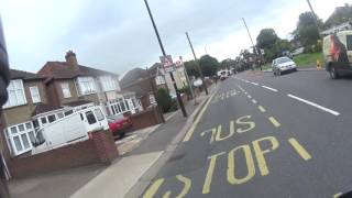 ANGRY DRIVER TRIES TO INTIMIDATE BIKER DOING SPEED LIMIT