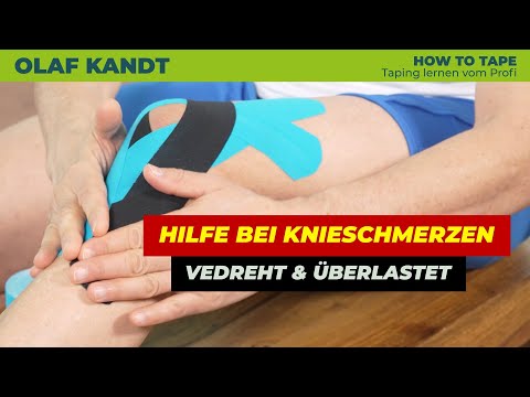 Knie überlastet? Kinesiologisches Tape gegen Schmerzen & Instabilität