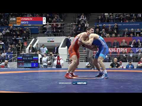 BRONZE FS - 70 kg: R. ZHAMALOV (RUS) v. D. BAEV (RUS)