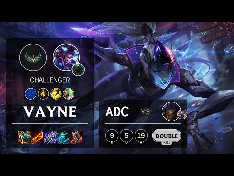 Vayne ADC vs Kog'Maw - EUW Challenger Patch 12.4