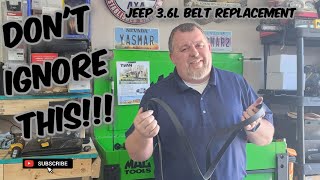 Replacing Serpentine belt on Jeep Wrangler 3.6L V6 Pentastar.  Why?