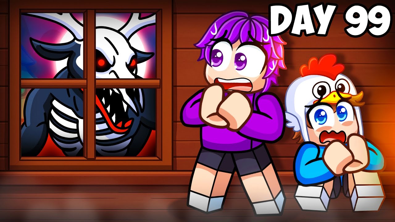 We Survived 99 Nights In The Forest! (Roblox)