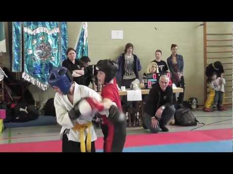 2013-03-13 IDM der WKF Niklas Baumann LK -45Kg Gold im Finale - Sugambrer Fightclub Würzburg