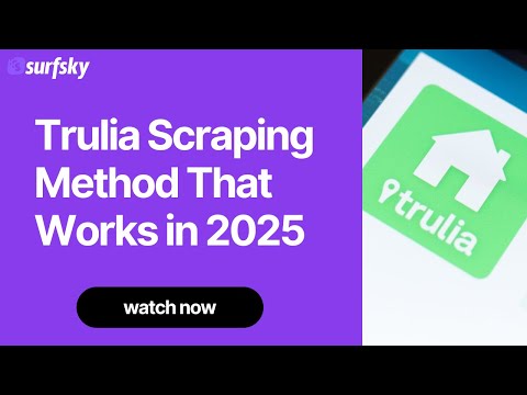 Video walkthrough showing a browser-automation approach to extracting Trulia real estate data