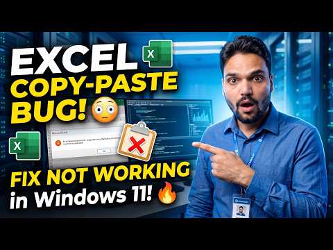 Excel Copy-Paste Bug: Windows 11 Fix (IT Support)