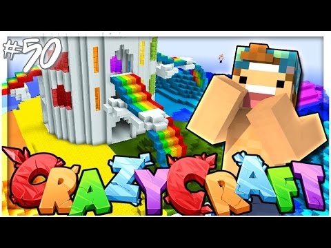 Joey Graceffa Games  - GAY RAINBOW ISLAND! | EP 50 | Crazy Craft 3.0 (Minecraft Youtuber Server)