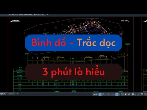 Hướng dẫn cách đọc Bình đồ Trắc dọc tuyến đường