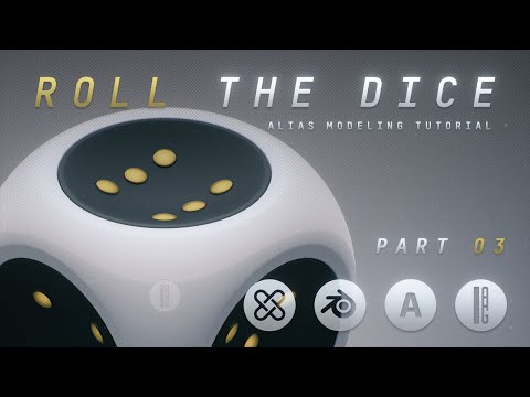 Alias Modeling TUTORIAL - Dice. Part 3