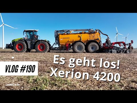 Vlog #190 The first day strip-till with the Claas Xerion 4200! How is he doing?