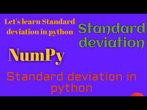 6 Numpystandard Deviation In Python