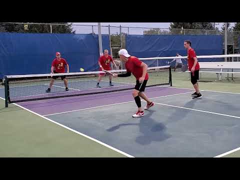 Crazy Long Pickleball Point with Two ATPs! (Around the Post Shots)