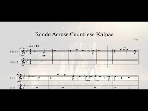 Rondo Across Countless Kalpas (Flute duet sheet)