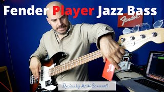 Video thumbnail for Fender Player Series Jazz Bass. Review of the Pau Ferro version. by Bass Advisor