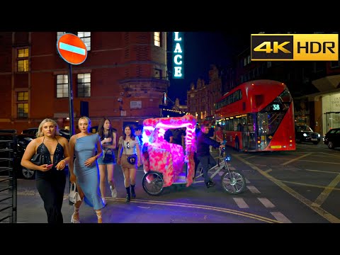 ▶️ 3 Hours of London Nightlife Walk 💃🏽 🕺🏼 Best Collection of London Night Walks [4K HDR]