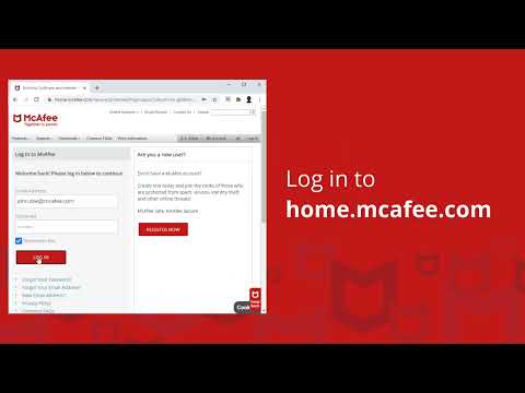 How to install McAfee software to a second device