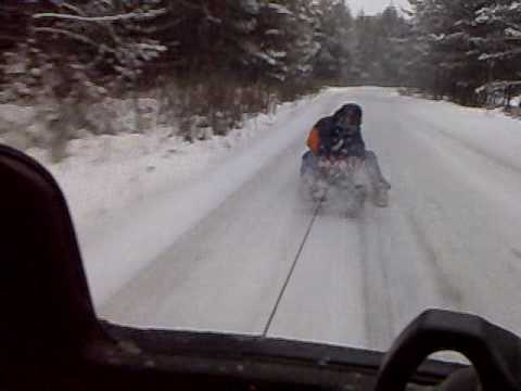 80km/h  ve dvou na bobech
