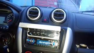 Lada Granta - Установка 1 Din магнитолы + 1Din монитора