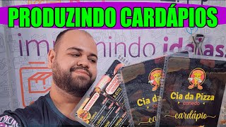 Cardápios encadernados - Produção e Quanto cobrar - Impressão A4 plastificado - Gráfica Rápida