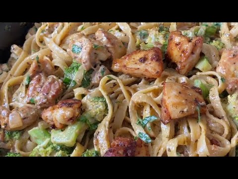 Best Cajun Chicken Alfredo with Broccoli, Quick Chicken Pasta Recipe | How to make Chicken Alfredo