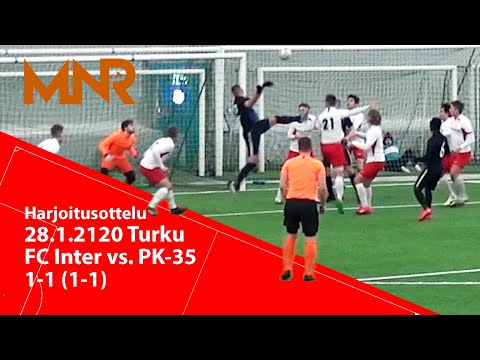 FC Inter Turku vs. PK-35 1-1 (1-1) 28.1.2021 Harjoitusottelu Turku