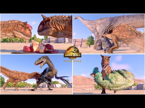 Camp Cretaceous DLC Carnotaurus Toro Special Animations & Interactions 🦖 Jurassic World Evolution 2
