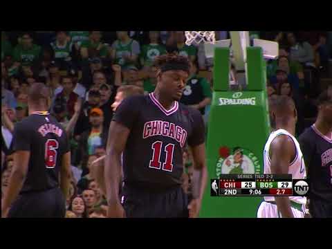 NBA, playoff 2017, Celtics vs. Bulls, Round 1, Game 5, Move 17, Anthony Morrow, confused Reporter