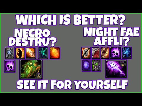Which One Is  Better Necro Destru lock Vs Affliction Big Deathbolts or Big Chaos Bolt + Incinerates
