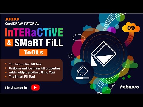 CorelDRAW TUTORIAL - INTERACTIVE AND SMART FILL TOOLS