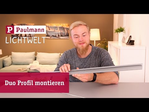 Installing indirect light with LED strips and duo profiles