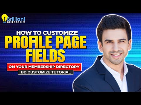 How to Customize Profile Page Fields on Your Membership Directory ✏️ BD Customization Tutorial