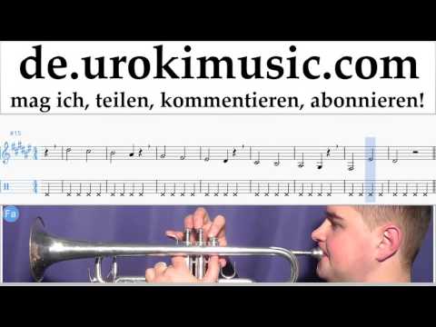 Trompete Lernen 257ers - Holz Tabulatur Teil#1 um-995