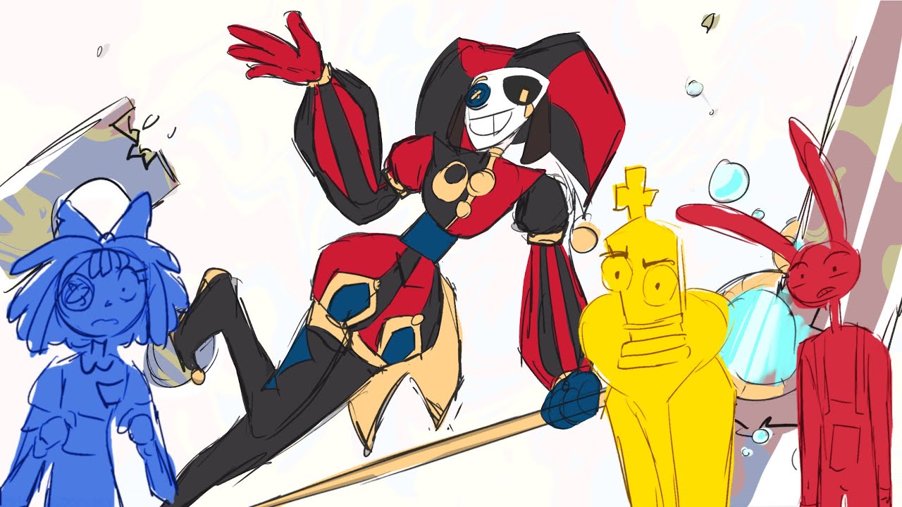 AI Pomni fan concept || The Amazing Digital Circus storyboard animatic ￼