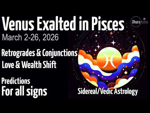 Venus Transit in Pisces 2026 | Exaltation + Conjunctions | Vedic Astrology Predictions #astrology