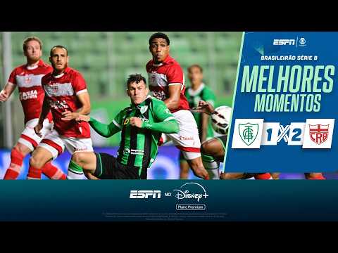 Gols e lances de América-MG x CRB