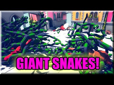 Giant Ninja Snakes! Orochimaru-Neo vs Every Unit - TABS MODS GAMEPLAY