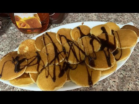 ميني بان كيك _سهل وسريع🥞🍫