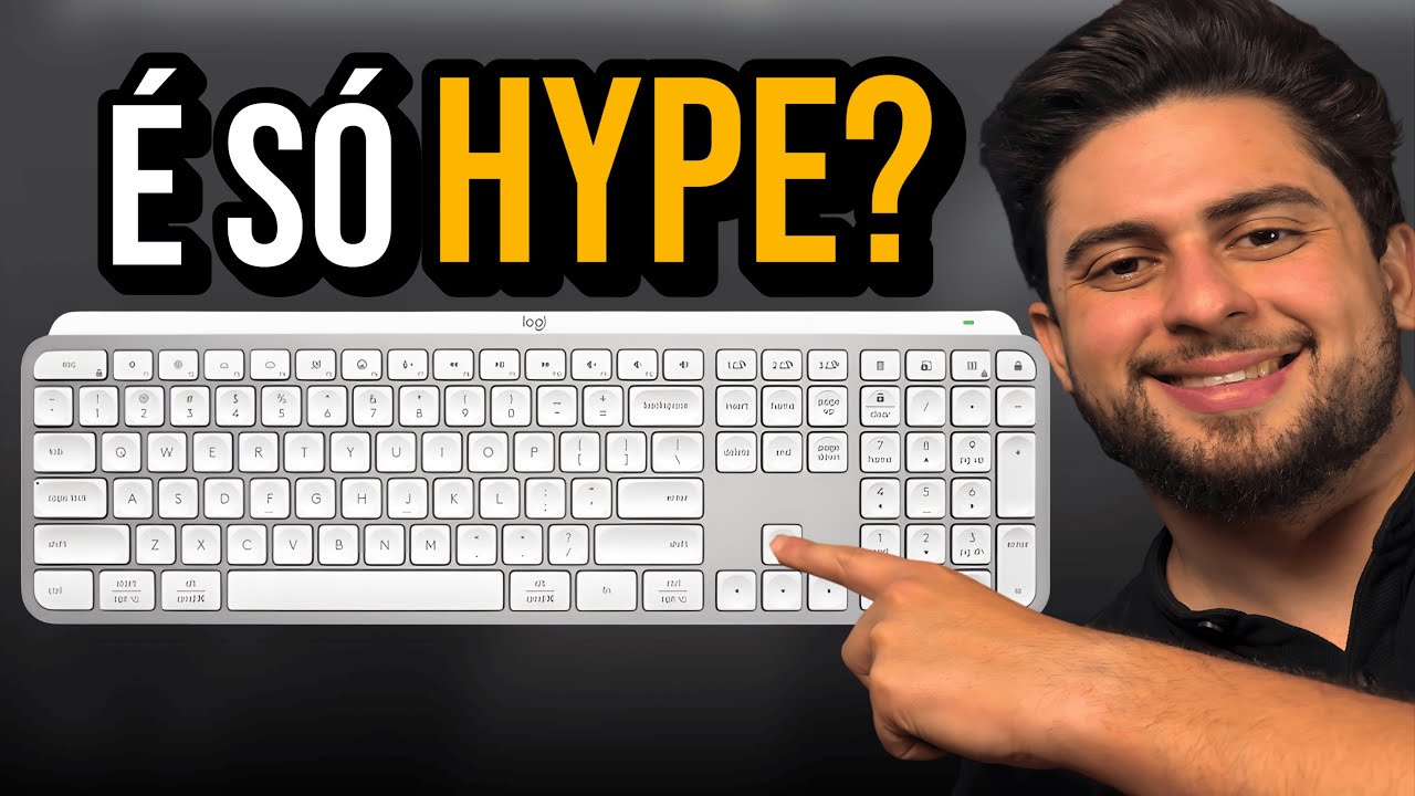 Miniatura da avaliação em vídeo de Teclado Logitech MX Keys S 920-011564 Cinza Claro