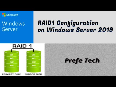 RAID   1 Configuration on Windows Server 2019