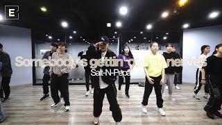 Narae Class |  SOMEBODY&#39;S GETTIN&#39; ON MY NERVES | E DANCE STUDIO | 이댄스학원 힙합댄스 HIPHOPCLASS