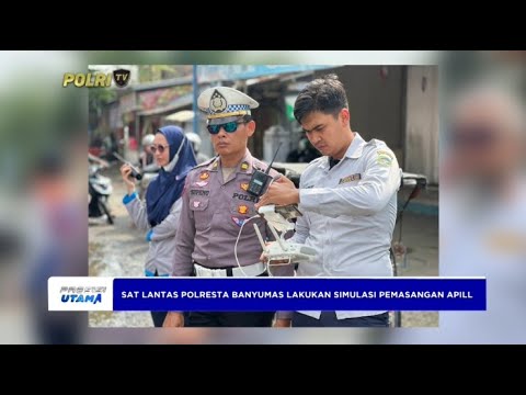 SATLANTAS POLRESTA BANYUMAS SIMULASI PEMASANGAN APILL