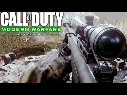 Call of Duty 4 Modern Warfare Remastered Sniper One Shot One Kill Mission Gameplay Veteran