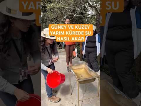 Look at how water flows in two different spheres of the world 🤯😱 How? #scientific #unknowns #earth