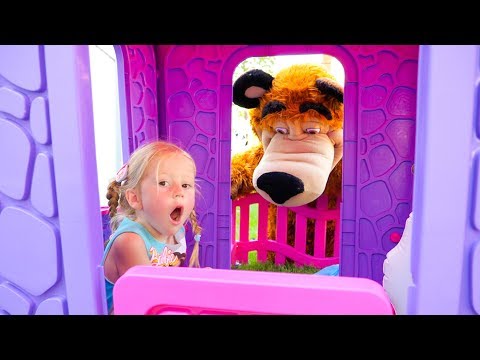 Настя и папа - три смешных видео про игрушки
