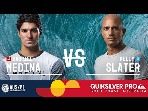 Gabriel Medina vs. Kelly Slater - Quiksilver Pro Gold Coast 2017 Quarterfinals, Heat 4