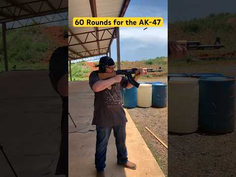60 Rounds For an AK-47? That’s right let’s see what it does! #ak47 #shooting #recoil #firearms