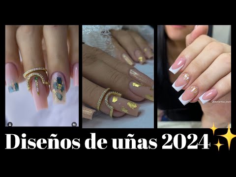 UÑAS EN TENDENCIA 2024/UÑAS DE MODA #uñasprincipiantes #desingnails #nailart #uñas2024